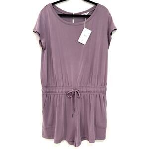 NWT! SPLENDID Romper Shorts w/ Tie Waist -Soft Muted Purple Fabric -Retail: $128